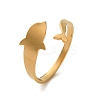 304 Stainless Steel Open Cuff Rings RJEW-K262-01A-G-1