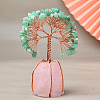 Natural Green Aventurine Chips Tree of Life Decorations PW-WG83698-04-1