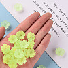 Transparent Frosted Acrylic Bead Caps X-MACR-S371-04A-728-5