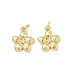 Brass Micro Pave Cubic Zirconia Pendants KK-P345-63B-G-1