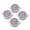 Alloy Enamel Links Connectors ENAM-TAC0003-01S-01C-1