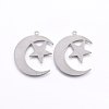 Non-Tarnish 201 Stainless Steel Pendants X-STAS-E438-60P-1