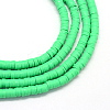 Eco-Friendly Handmade Polymer Clay Beads X-CLAY-R067-3.0mm-06-1