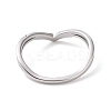 Clear Cubic Zirconia Wave Finger Ring RJEW-D120-19P-3