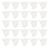 40Pcs 201 Stainless Steel Filigree Pendants STAS-UN0042-12-1