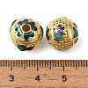 Rack Plating Brass Enamel Beads KK-P276-22A-G-2