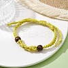 Adjustable Braided Waxed Cotton Macrame Pouch Bracelet Making BJEW-JB09698-4