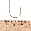 1MM 304 Stainless Steel Serpentine Chain Necklaces for Women Men NJEW-T016-11G-5