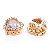 Brass Micro Pave Cubic Zirconia Charms KK-S356-773E-2