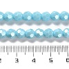 Electroplate Opaque Glass Beads Strands EGLA-A035-P6mm-A08-4