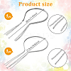 2Pcs 2 Styles Iron and Rhinestones Hair Bands OHAR-HY0001-05-2