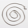304 Stainless Steel Snake Chain Necklace Making X-STAS-P045-29P-2