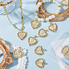 26Pcs 26 Styles Rack Plating Brass Pendants KK-SC0006-13-3