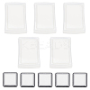 Gorgecraft 10Pcs 2 Styles Plastic Blank Ink Pads AJEW-GF0008-19-1