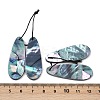 2Pcs Natural Black Lip Shell Pendants FIND-Z079-01E-3