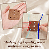24Pcs Wood Tool for Knitting Loom Accessories TOOL-GA0001-90A-02-3