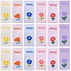 150Pcs 6 Styles Polyester Rectangle Clothing Label DIY-CY0003-86-1