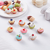 18Pcs 9 Styles Opaque Resin Pendants RESI-LP0001-39-1