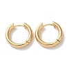 Ring Brass Huggie Hoop Earrings for Women X-EJEW-B056-10G-1