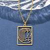 304 Stainless Steel Necklace NJEW-D330-01G-03-5
