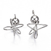 Rack Plating Alloy Wire Wrapped Pendants LS-PALLOY-S132-152P-RS-3