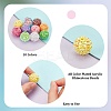 20Pcs 10 Colors AB Color Plated Acrylic Rhinestone Beads OACR-PH0004-01-4