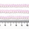 Baking Paint Transparent Glass Beads Strands DGLA-A034-J4MM-D09-4