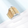 304 Stainless Steel Cuff Open Rings LS-RJEW-H266-04A-GP-2