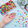 400Pcs Opaque Acrylic Beads SACR-ME0001-01-3