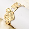 Stylish 304 Stainless Steel Cuff Bangles BJEW-K302-01A-G-1