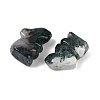 Natural Moss Agate Rabbit Display Decorations G-R007-02H-2