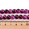 Transparent Crackle Glass Bead Strands X1-GLAA-T025-8mm-02F-4