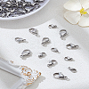 40Pcs 4 Style 304 Stainless Steel Lobster Claw Clasps STAS-LP0005-04-1