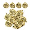 10PCS Sunflower Tibetan Style Alloy Pendants TIBEP-YW0001-59AG-1