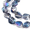 Electroplate Glass Beads Strands EGLA-T021-10G-3
