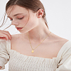 1Pc Stainless Steel Letter Rectangle Pendant Necklaces NJEW-LP0001-34I-G-4