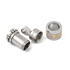 Buddhist Healing Prayer Wheel 304 Stainless Steel Pendants STAS-F168-67A-P-2