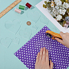 9Pcs 9 Styles Acrylic Template DIY-BC0011-94-3