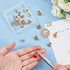 24Pcs 12 Style 304 Stainless Steel Ear Stud Findings STAS-AR0002-02G-3