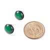 Plain Dome/Half Round Resin Stud Earrings for Women EJEW-JE04799-3