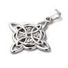 Non-Tarnish 304 Stainless Steel Pendants STAS-L081-033P-2
