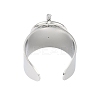Non-Tarnish 304 Stainless Steel Circular & Rod-shaped Open Cuff Rings RJEW-C095-01P-3