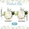 Silk Cloth Imitation Rose Wrist Corsage AJEW-WH0314-834-2