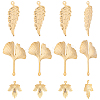 36Pcs 3 Style 304 Stainless Steel Pendants STAS-UN0035-33-1