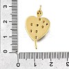 Brass Micro Pave Cubic Zirconia Pendants KK-S523-15G-4