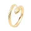 304 Stainless Steel Snake Open Cuff Rings RJEW-D002-21G-3