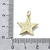 Star Shape Brass Pendants KK-V010-12G-3