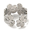 Non-Tarnish 304 Stainless Steel Open Cuff Ring LS-RJEW-C067-21P-3