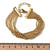 304 Stainless Steel Multi-strand Bracelets LS-BJEW-C137-01G-3