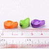 Mixed Color Acrylic Twist Rhombus Beads for Chunky Necklace Jewelry X-SACR-541-M-4